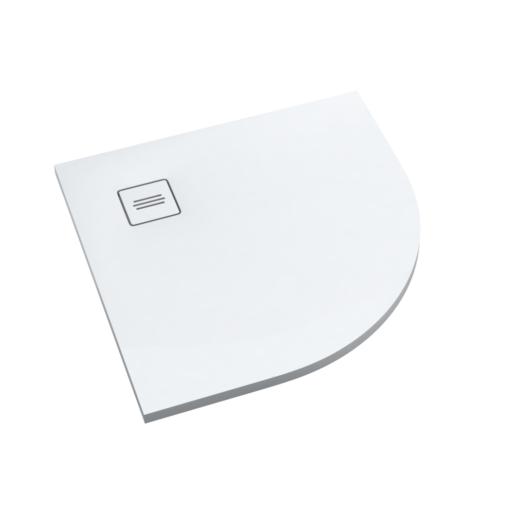 Schedline Protos Smooth White půlkruhová sprchová vanička 90x90 cm bílá 3SP.P1O-9090-M1