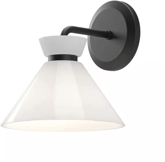 Elstead Lighting Halston nástěnné svítidlo 1x40 W černá ALM-HALSTON-1WB-BK