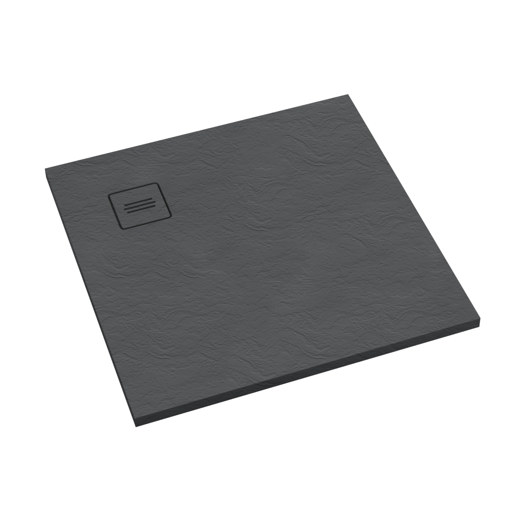 Schedline Protos Grey Stone čtvercová sprchová vanička 100x100 cm šedá 3SP.P1K-100100/S/ST-M1/S/ST