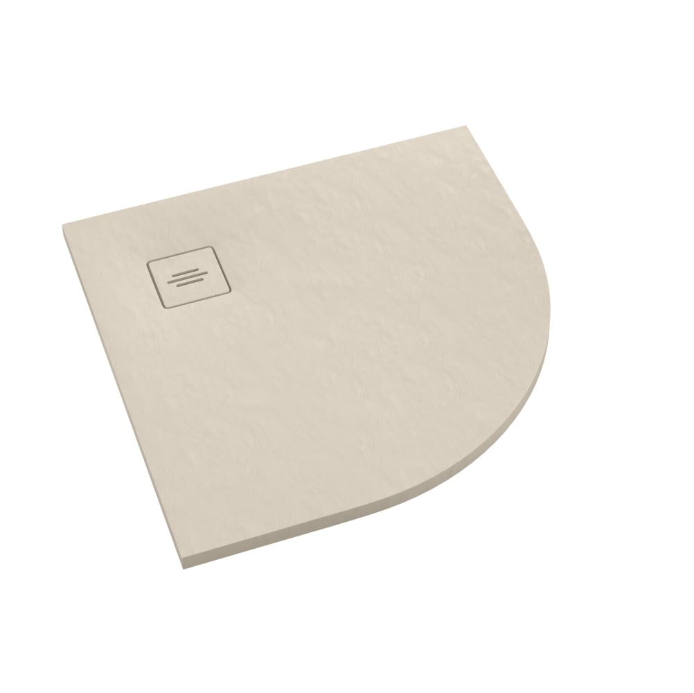 Schedline Protos Cashmere Stone půlkruhová sprchová vanička 90x90 cm béžová 3SP.P1O-9090/PK/ST-M1/PK/ST