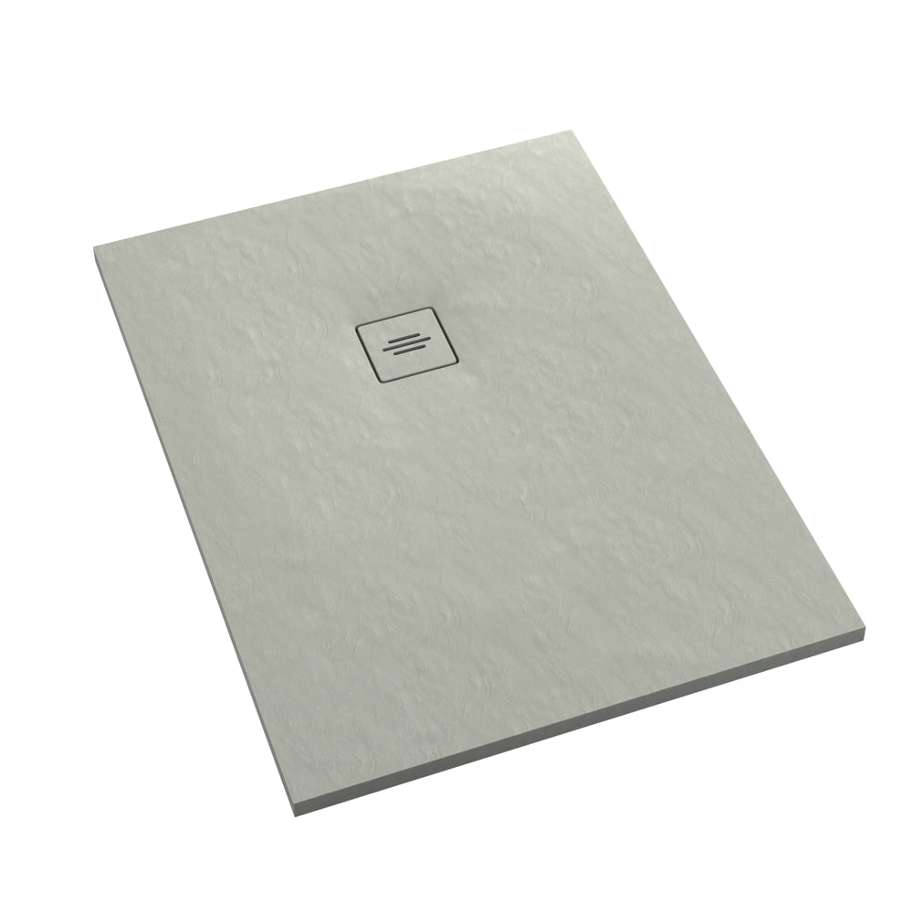 Schedline Protos Cement Stone obdélníková sprchová vanička 100x90 cm cement 3SP.P1P-90100/CT/ST-M1/CT/ST