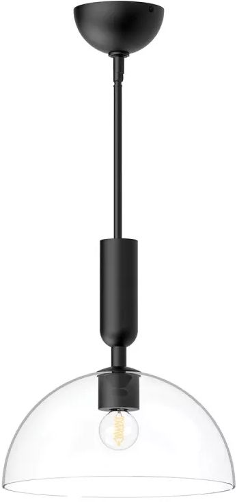 Elstead Lighting Jude stropní světlo 1x30 W černá ALM-JUDE-P-MB-CL