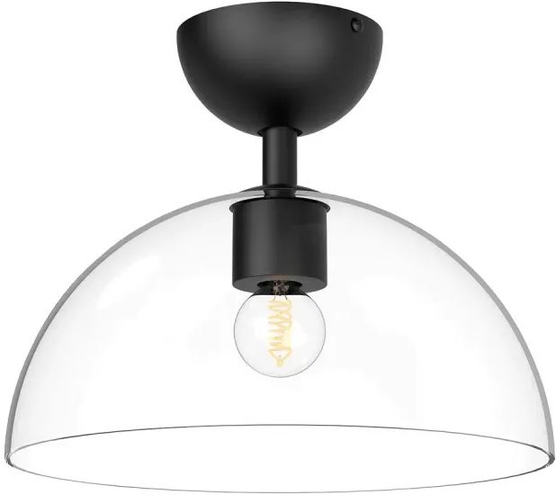 Elstead Lighting Jude stropní světlo 1x30 W černá ALM-JUDE-SF-MB-CL