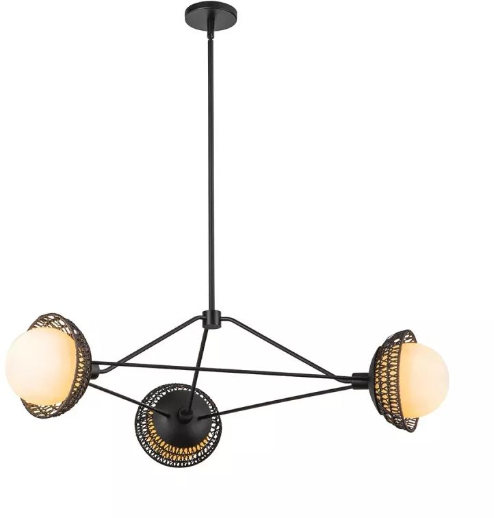 Elstead Lighting Perth závěsné svítidlo 3x60 W černá ALM-PERTH3-BK