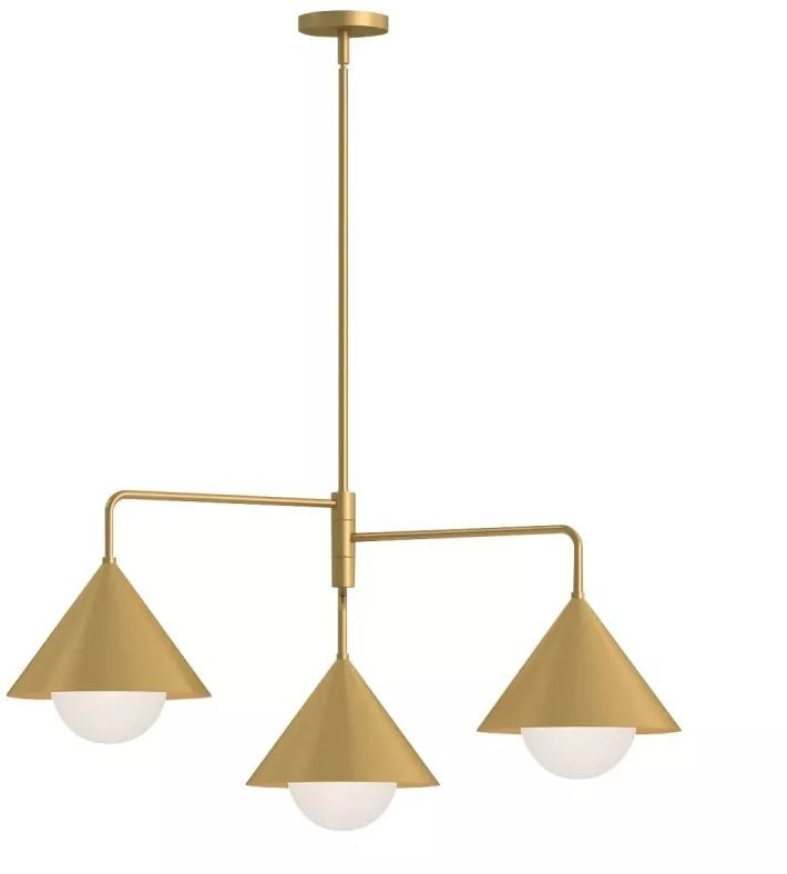 Elstead Lighting Remyck stropní světlo 3x60 W zlatá ALM-REMYCK3-GD