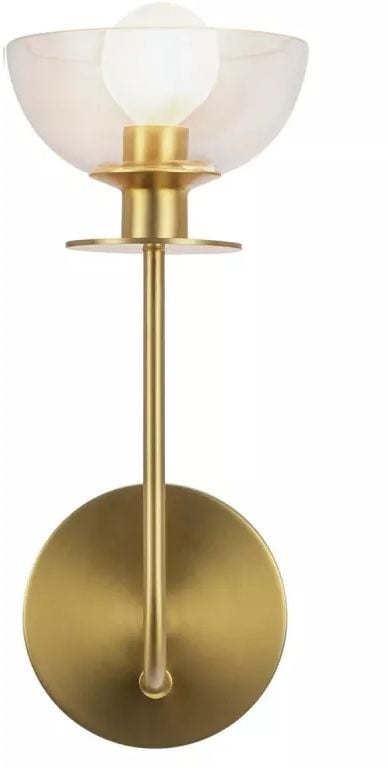 Elstead Lighting Sylvia nástěnné svítidlo 1x40 W zlatá ALM-SYLVIA-1WB-BG-CL