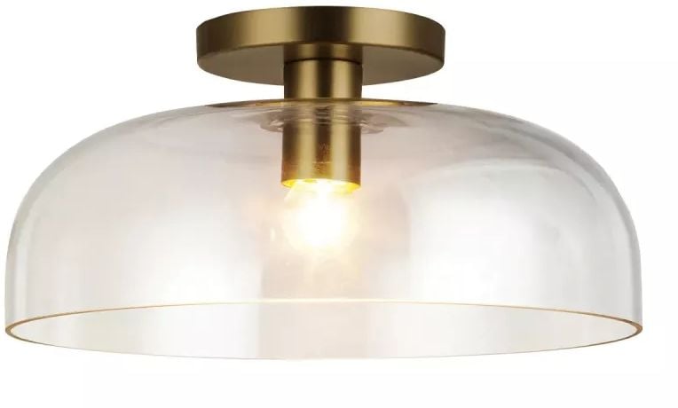 Elstead Lighting Sylvia stropní světlo 1x60 W zlatá ALM-SYLVIA-SF-BG-CL