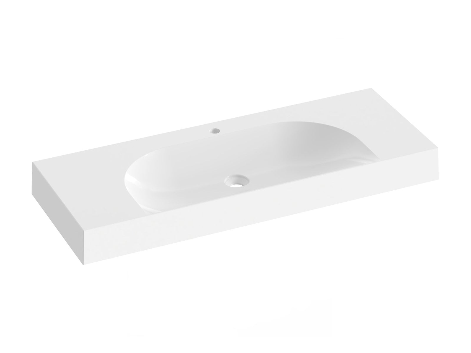 Ravak Lite umyvadlo 120x45 cm obdélníkový klasický-zápustný bílá lesk XJX01212000