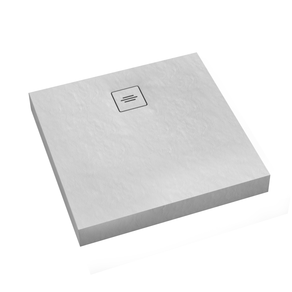 Schedline Nonlimits White Stone čtvercová sprchová vanička 90x90 cm bílá 3ST.N2K-9090/B/ST-M1/B/ST