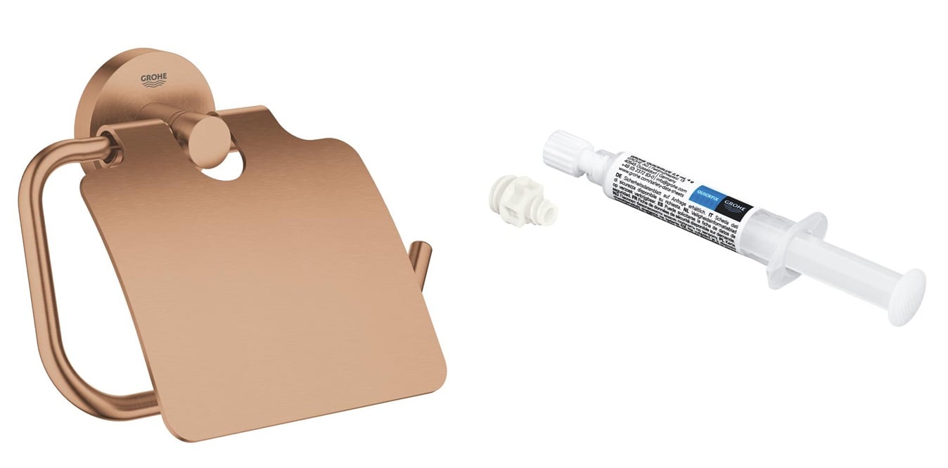 Sada držák na toaletní papír Grohe Start 41179DL0, lepidlo Grohe QuickGlue 41127000