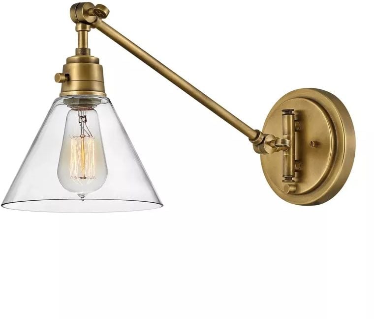 Elstead Lighting Arti nástěnné svítidlo 1x60 W mosaz HK-ARTI-1W-HB-CG