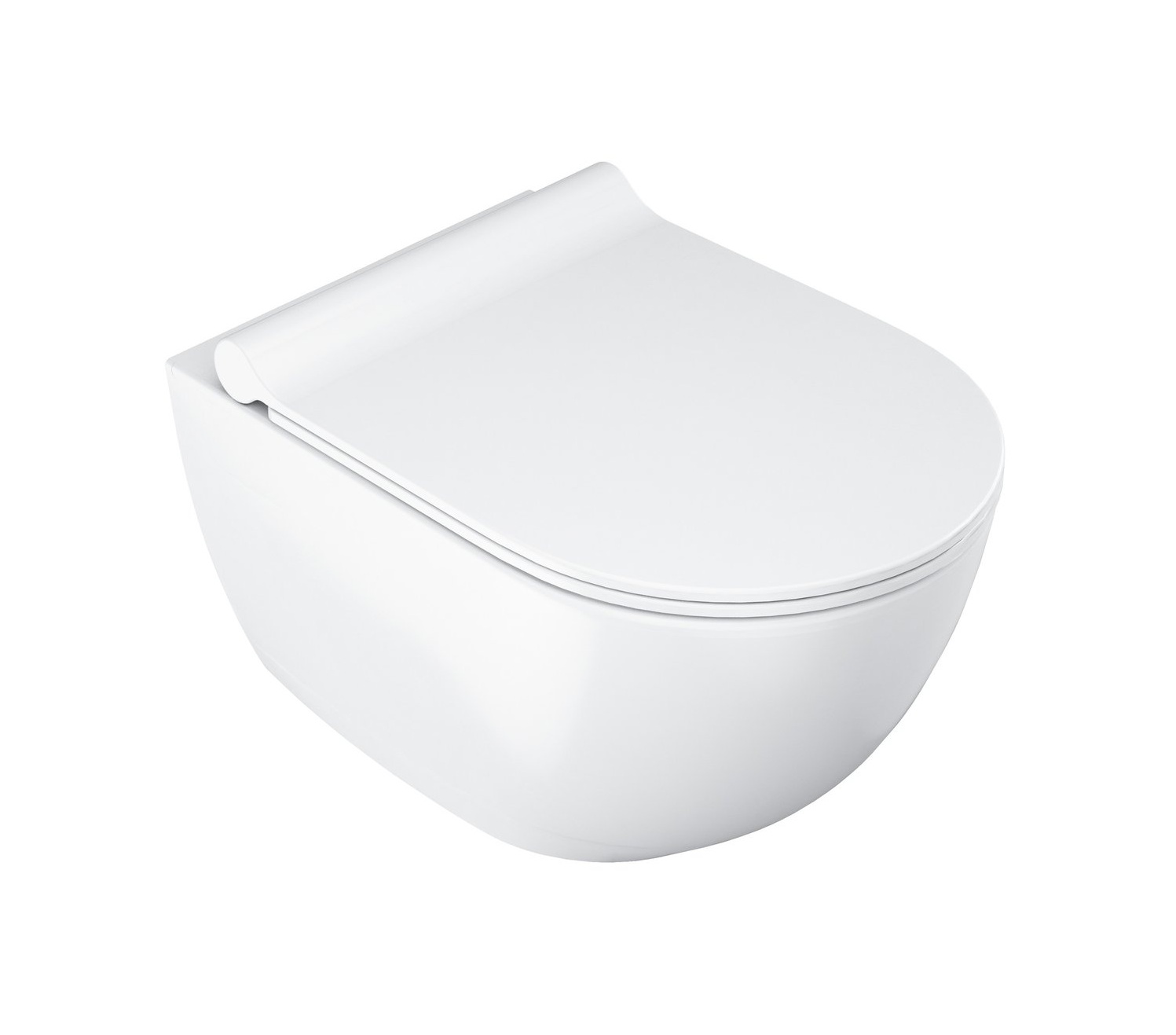 Ravak Chrome wc mísa se sedátkem s pomalým sklápěním závěsná bez splachovacího kruhu bílá lesk X03081