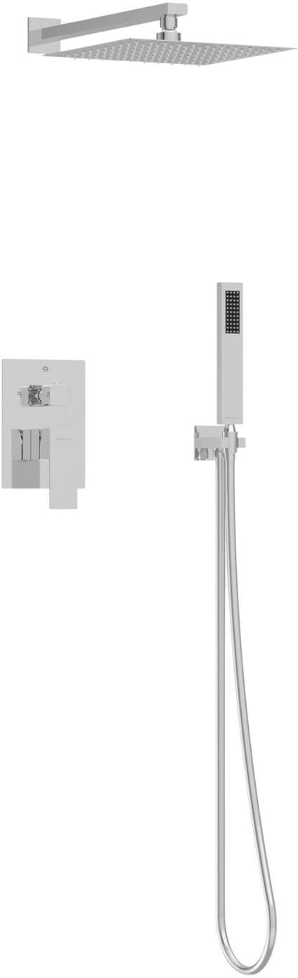 Balneo Cascade sprchová sada pod omítku s dešťovou sprchou chrom H0301010607
