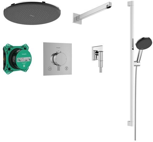 Hansgrohe Raindance Alive Select S sprchová sada pod omítku s termostatem s dešťovou sprchou chrom 24622000