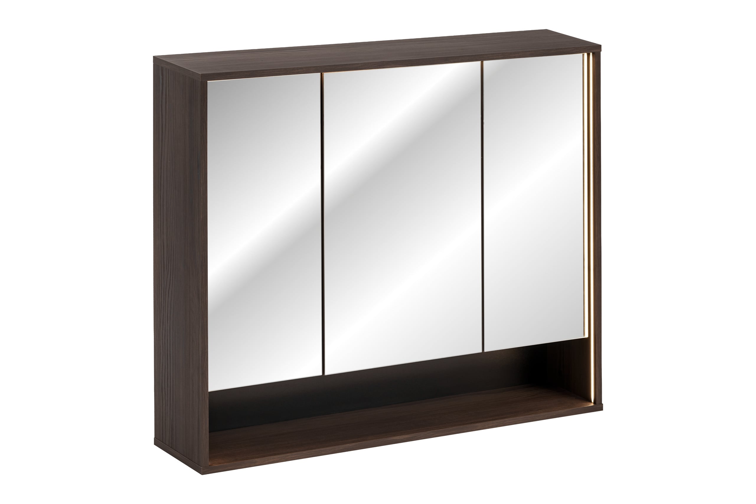 Comad Dorothy Ristretto skříňka 100x20x85 cm se zrcadlem dub DOROTHY RISTRETTO 84-100-3D