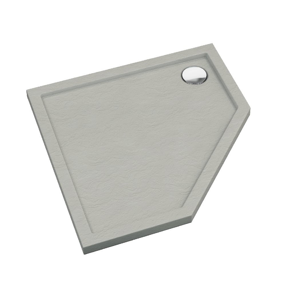 Schedline Sharper Cement Stone obdélníková sprchová vanička 90x90 cm cement 3S.S1PK-9090/CT/ST