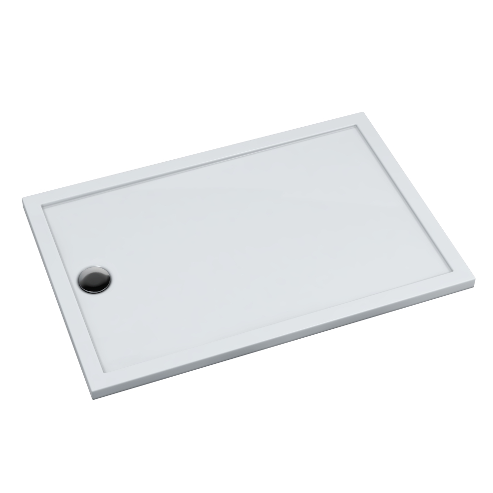 Schedline Sharper obdélníková sprchová vanička 100x70 cm bílá 3S.S2P-70100