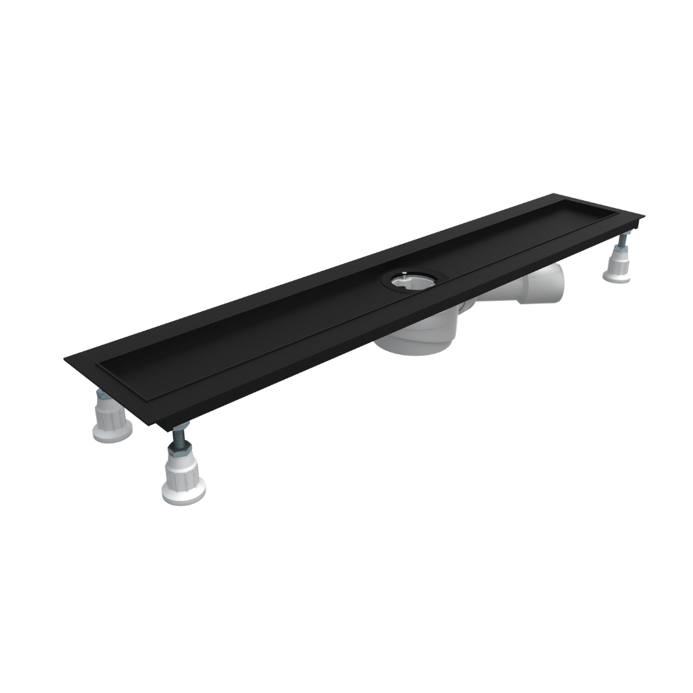 Schedline Regular Flow odtokový žlábek 110 cm černá SOLBSN-110080C