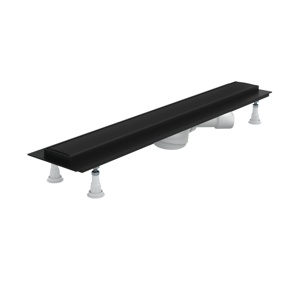 Schedline Regular Line Black odtokový žlábek 90 cm černá SOLSLC-90080