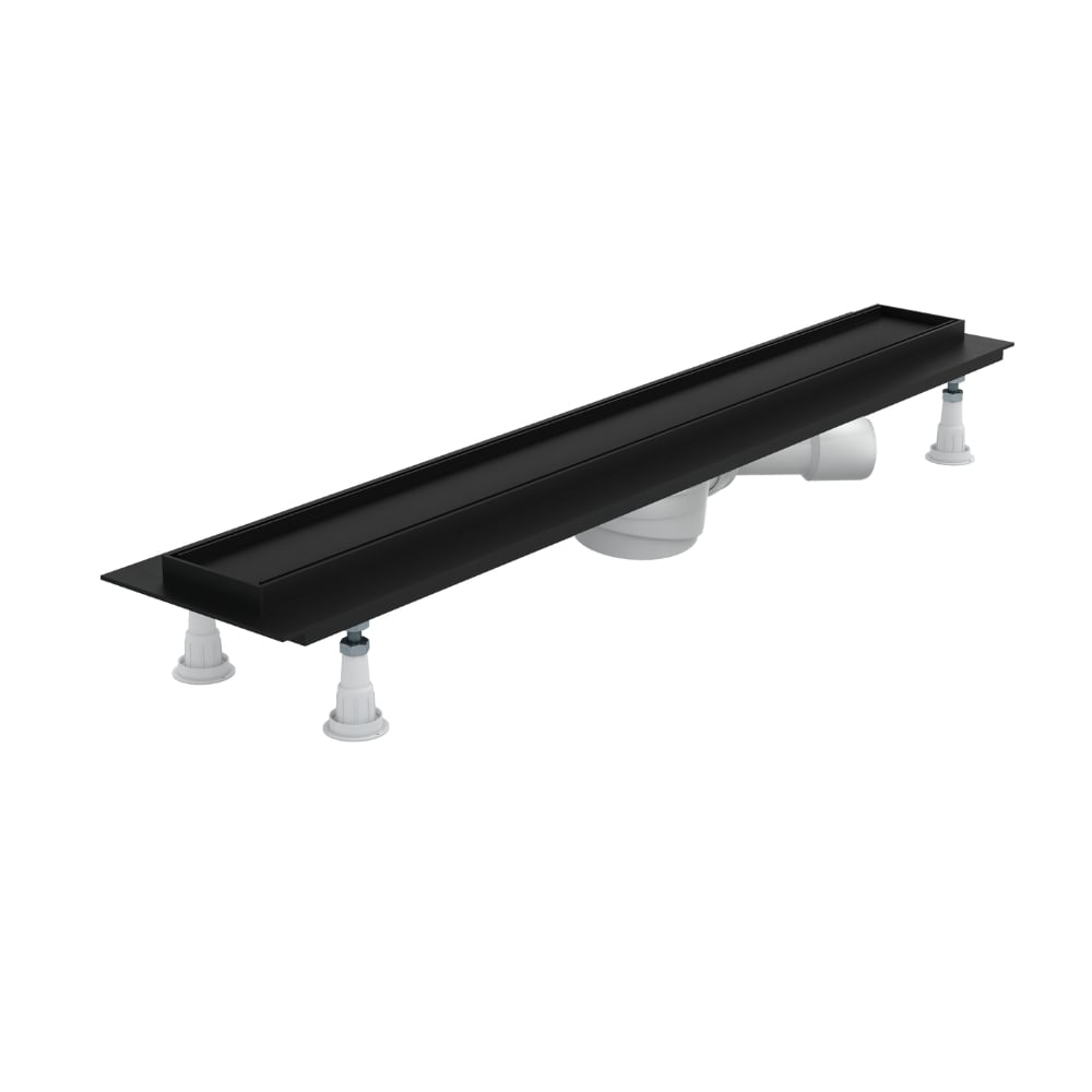Schedline Regular Line Black odtokový žlábek 100 cm černá SOLPLC-100080