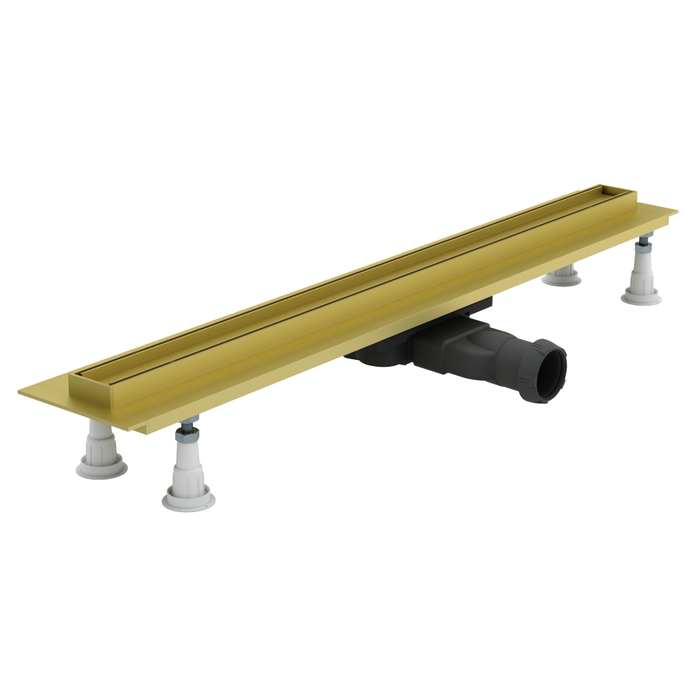 Schedline Slight Line Low Gold odtokový žlábek 90 cm zlatá SOLPLZ-90035LOW