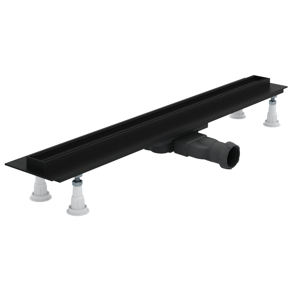 Schedline Slight Line Low Black odtokový žlábek 80 cm černá SOLPLB-80035LOW