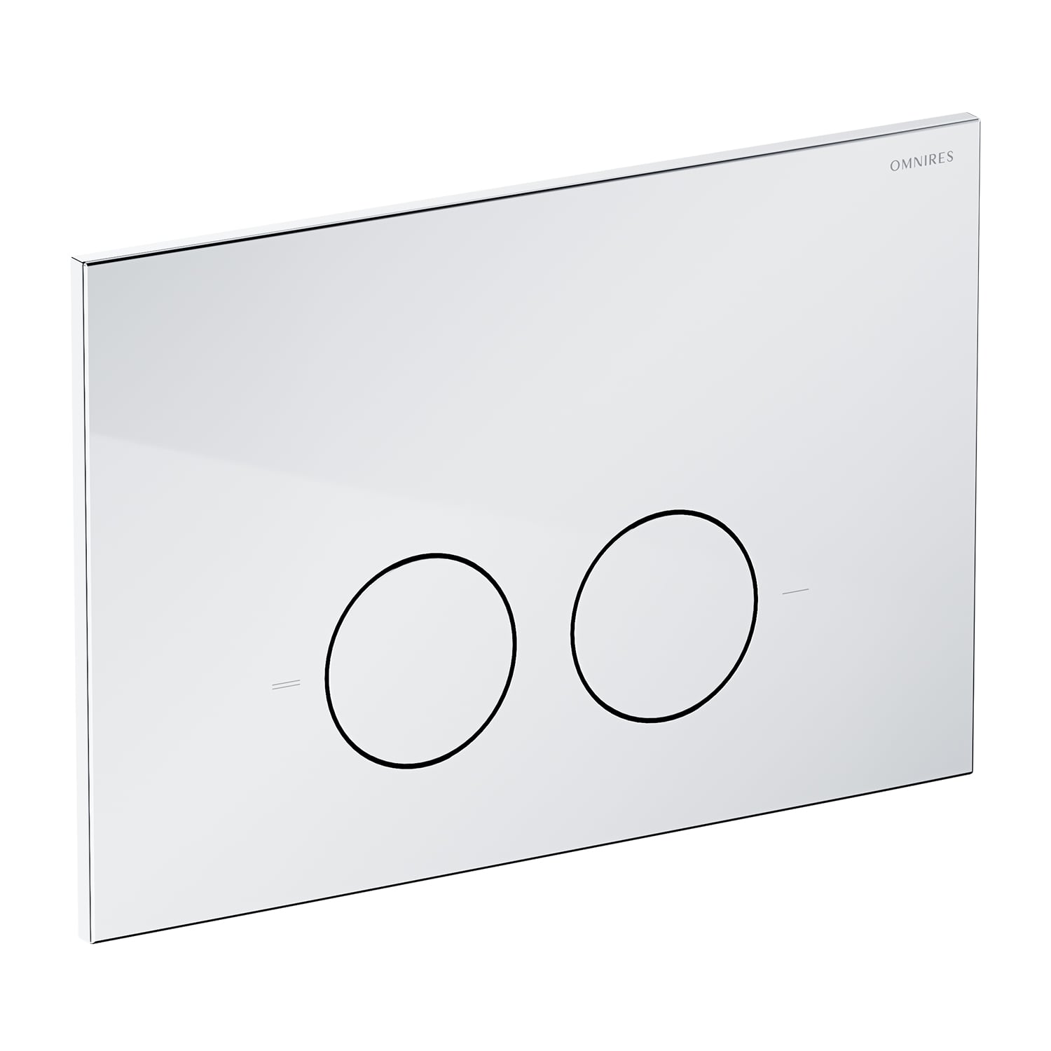 Omnires Minimal splachovací tlačítko pro WC lesklý chrom MPS1CR