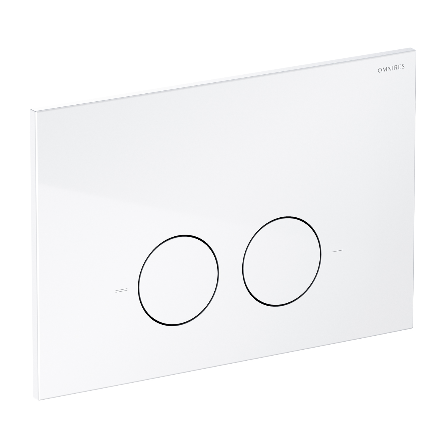 Omnires Minimal splachovací tlačítko pro WC bílá MPS1BP
