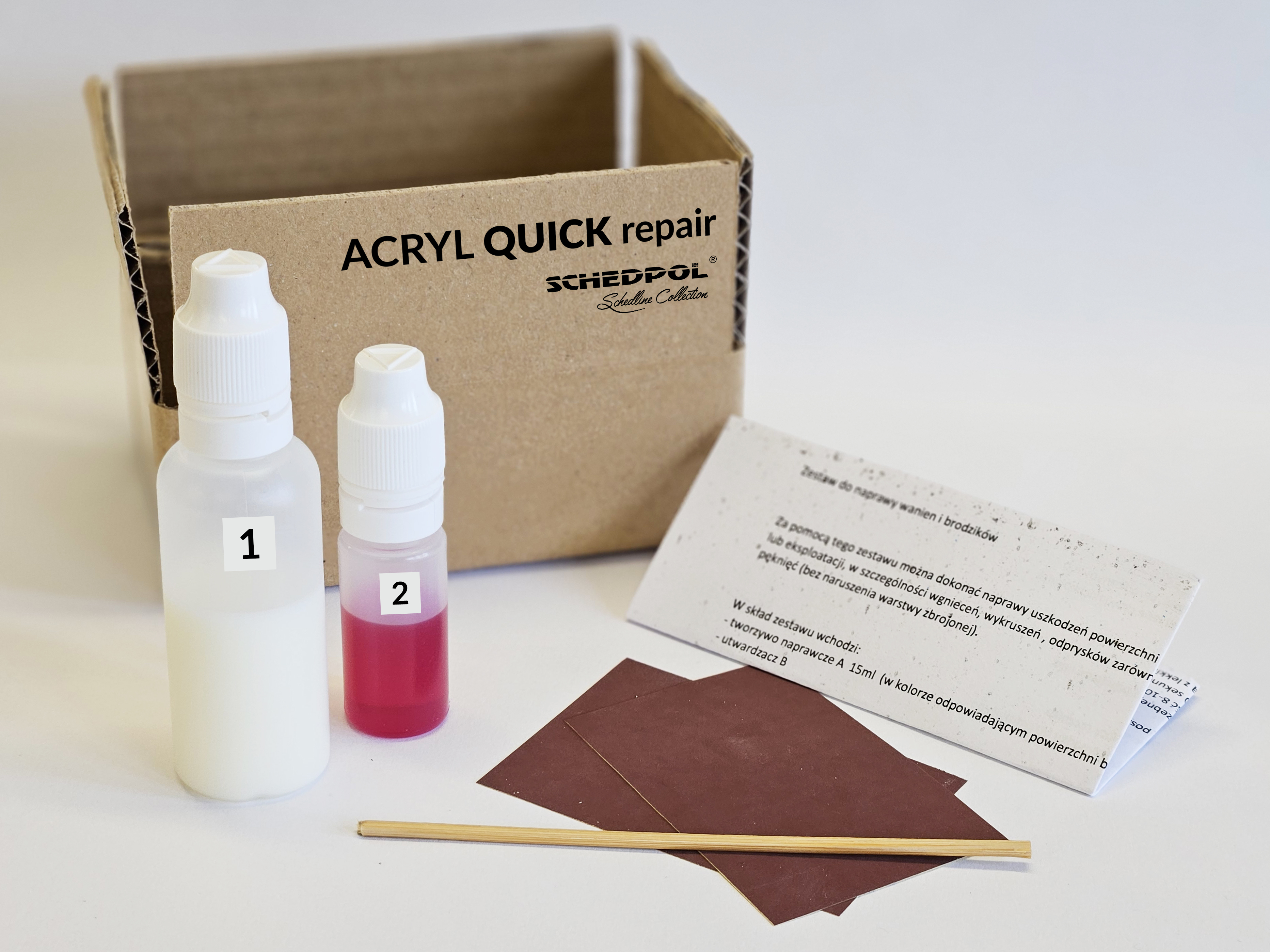 Schedline Acryl Quick Repair Smooth White opravná sada SZN1