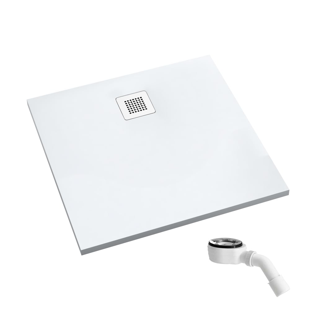 Schedpol Kalait Smooth White čtvercová sprchová vanička 100x100 cm bílá 3.3202-M2
