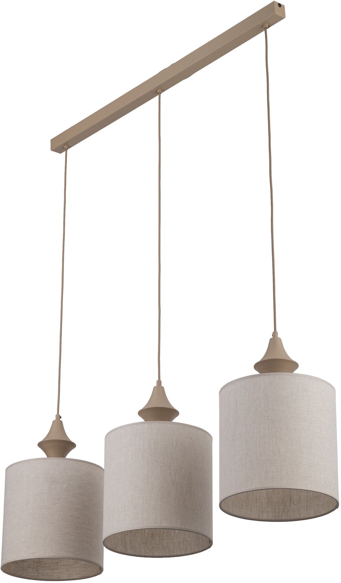 TK Lighting Amura závěsné svítidlo 3x15 W šedá/popelavá 11439