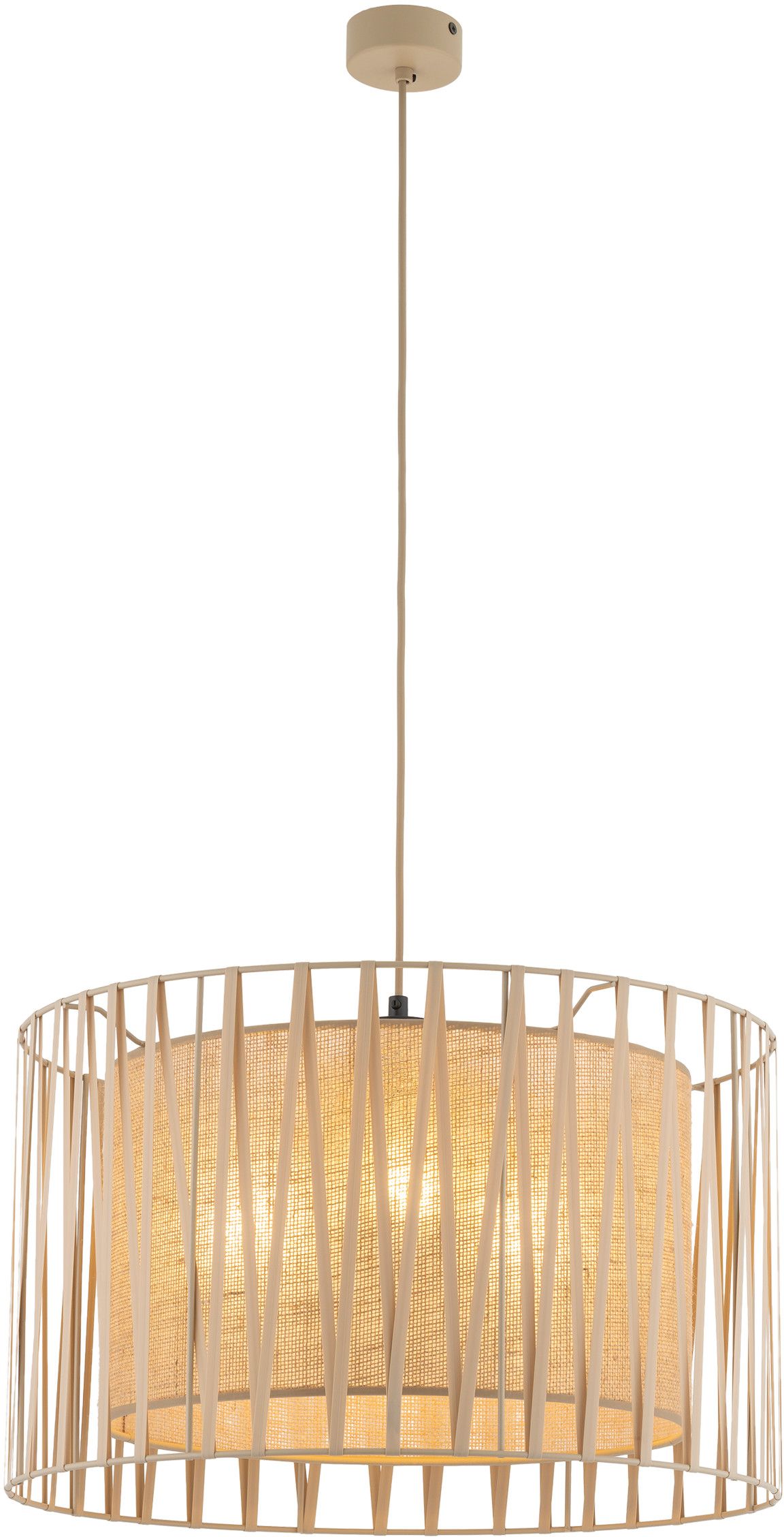 TK Lighting Harmony závěsné svítidlo 3x15 W písková 11461