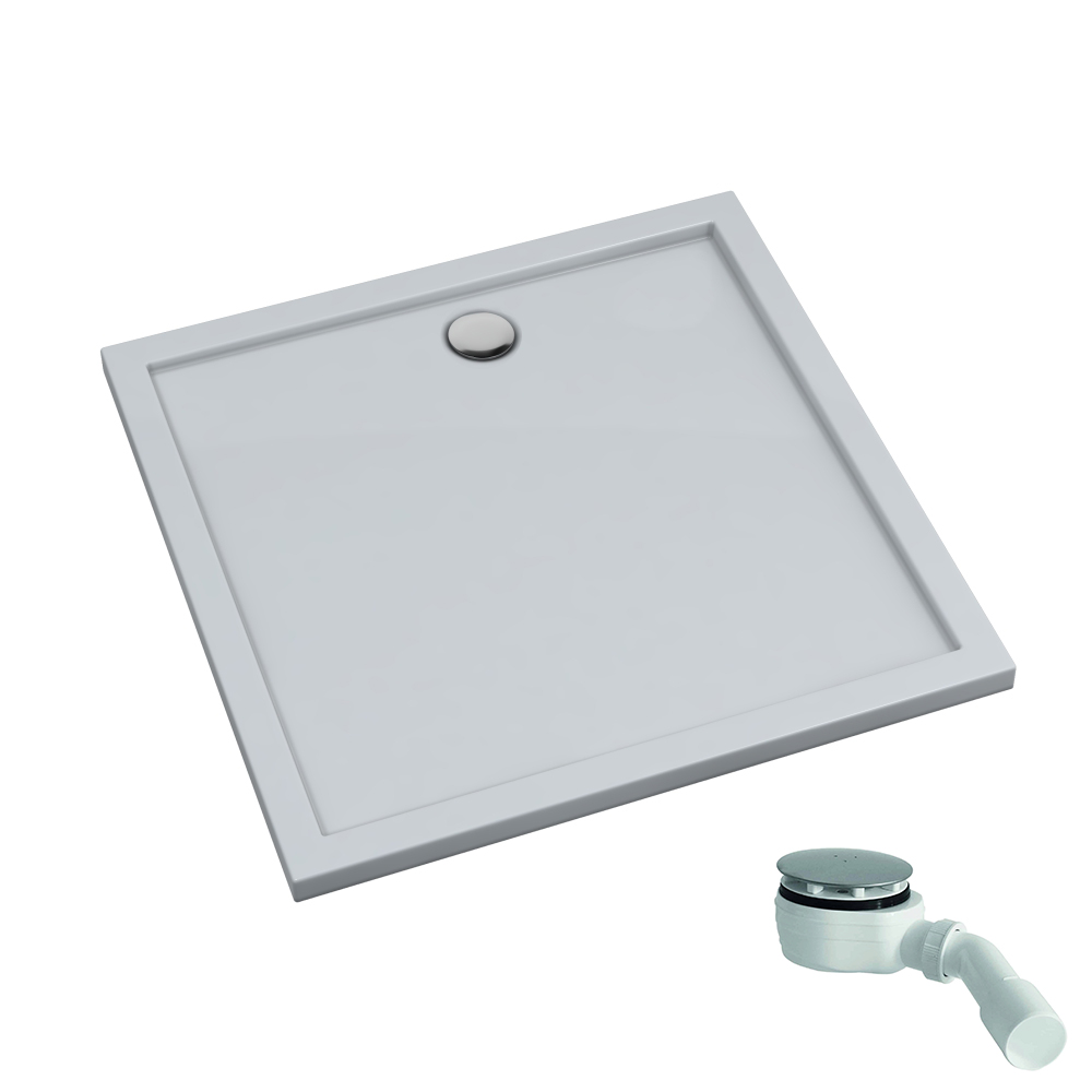 Schedpol Corrina New čtvercová sprchová vanička 90x90 cm bílá 3.4931