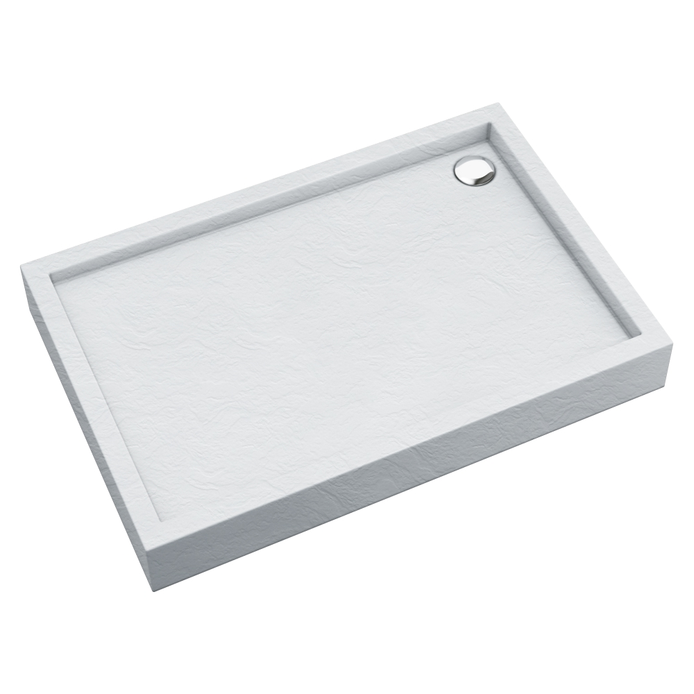 Schedpol Medium White Stone obdélníková sprchová vanička 120x90 cm bílá 3.4747/B/ST