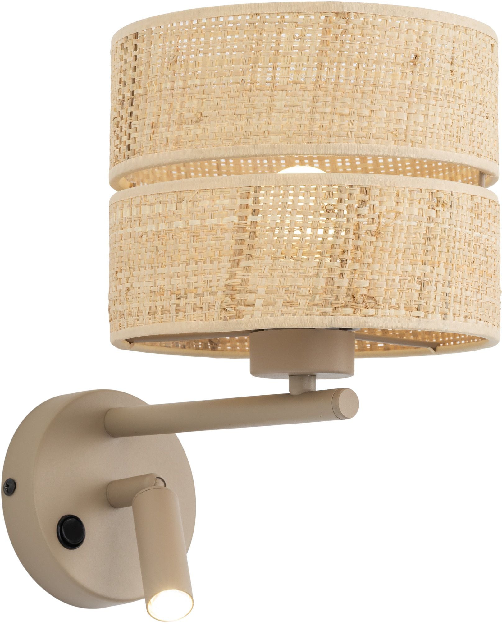 TK Lighting Calma nástěnné svítidlo 2x8 W béžová 11600