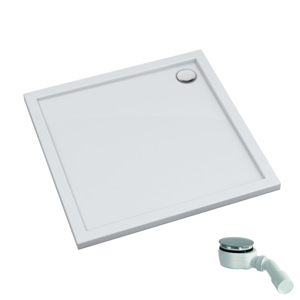Schedpol Caspar New čtvercová sprchová vanička 75x75 cm bílá 3.2386