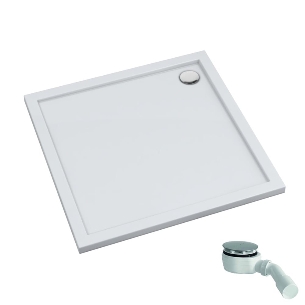 Schedpol Caspar New čtvercová sprchová vanička 75x75 cm bílá 3.2386