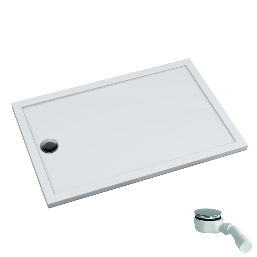 Schedpol Caspar New obdélníková sprchová vanička 95x80 cm bílá 3.2887