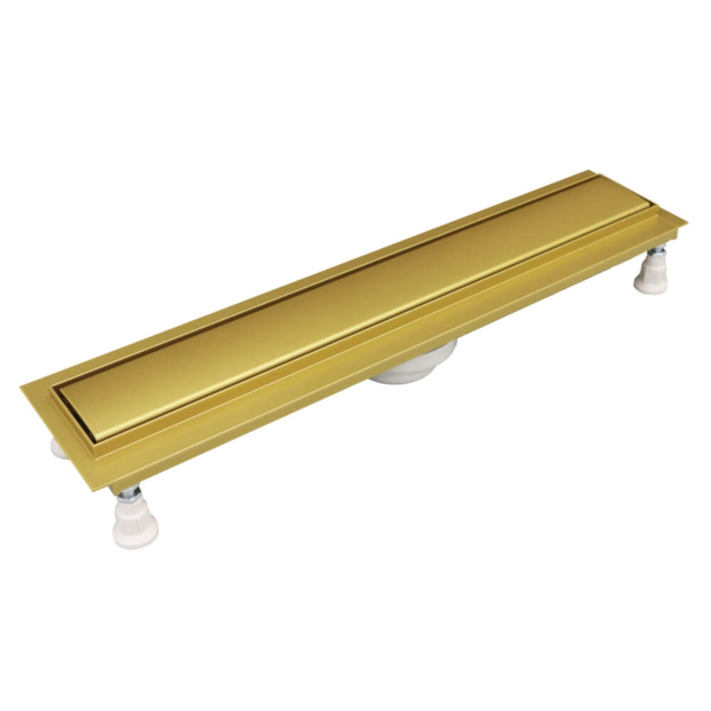 Schedpol Base-Low Gold - Gold Steel odtokový žlábek 100 cm zlatá OLSL100/ZST-LOW