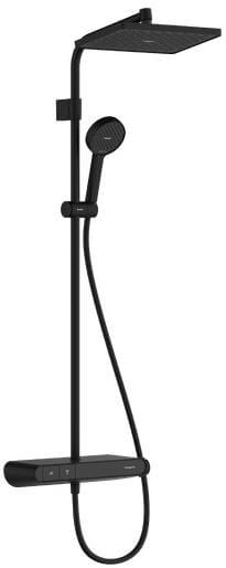 Hansgrohe Activera Q sprchová sada na stěnu s termostatem s dešťovou sprchou černá 28648670