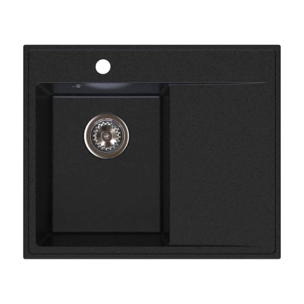 Ferro Stampo granitový dřez 60x50 cm šedá/grafitová/onyx DRGS-L/50/60BA