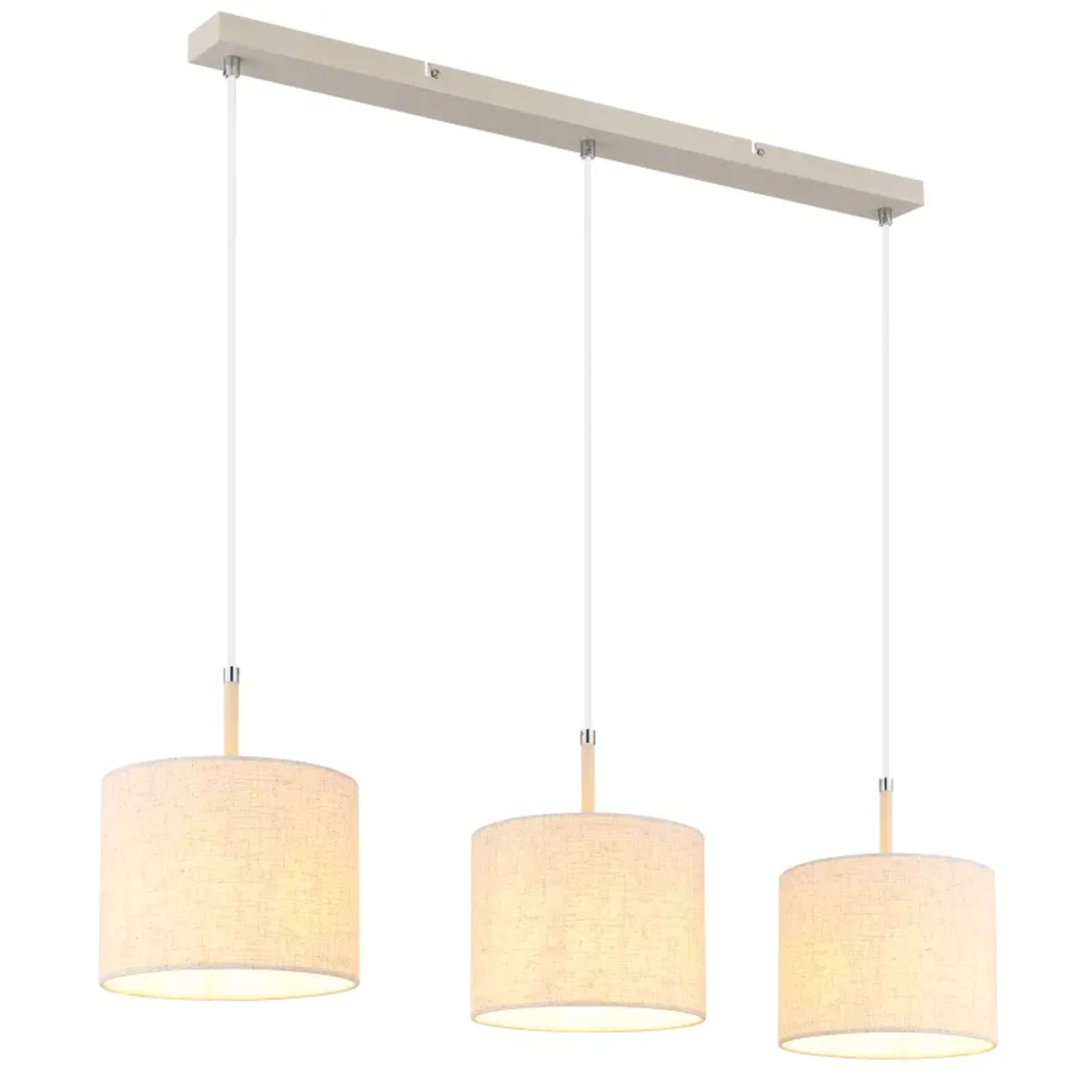 Globo Lighting Deleon závěsné svítidlo 3x40 W krémová 15968-3H