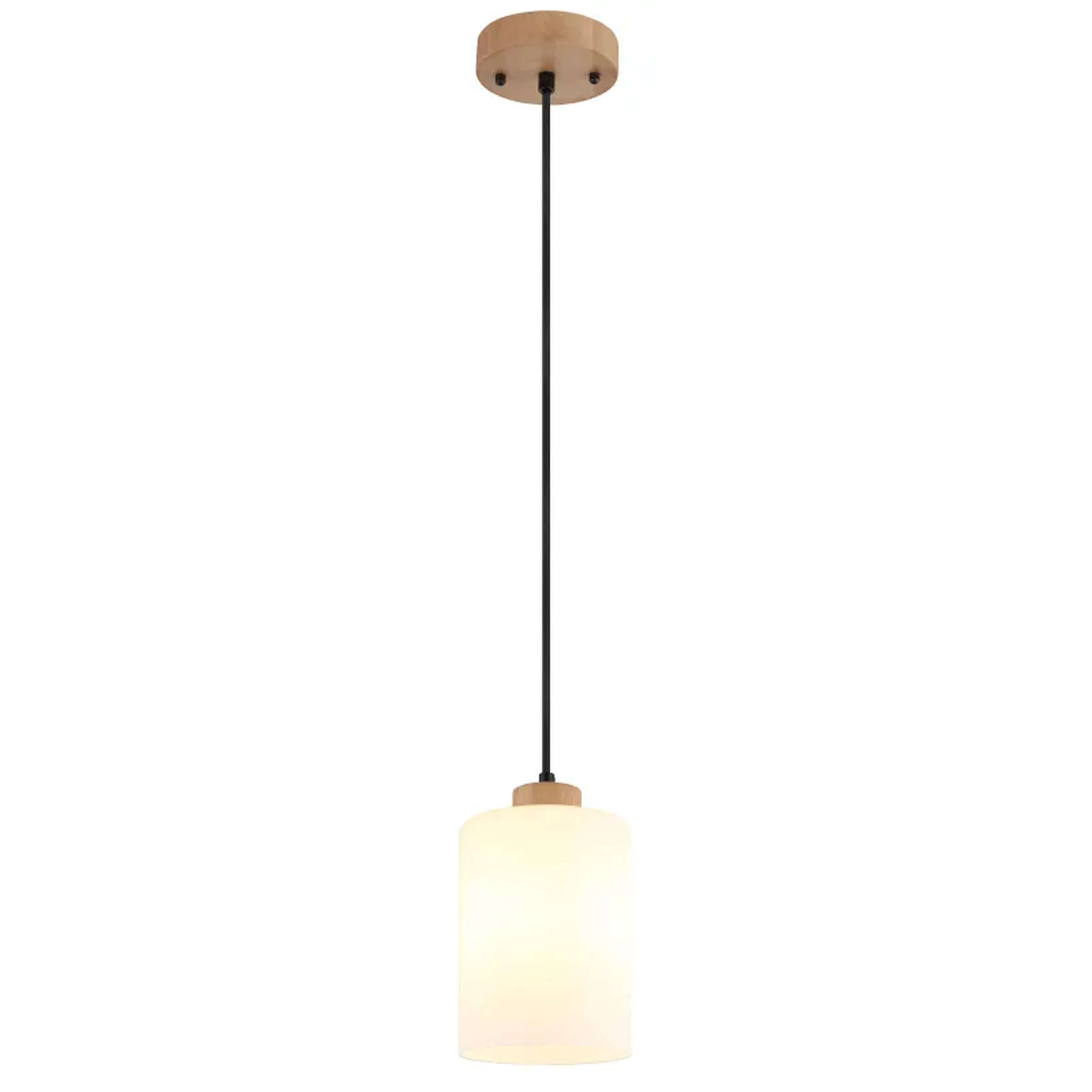 Globo Lighting Rowena závěsné svítidlo 1x60 W bílá-hnědá 15977H