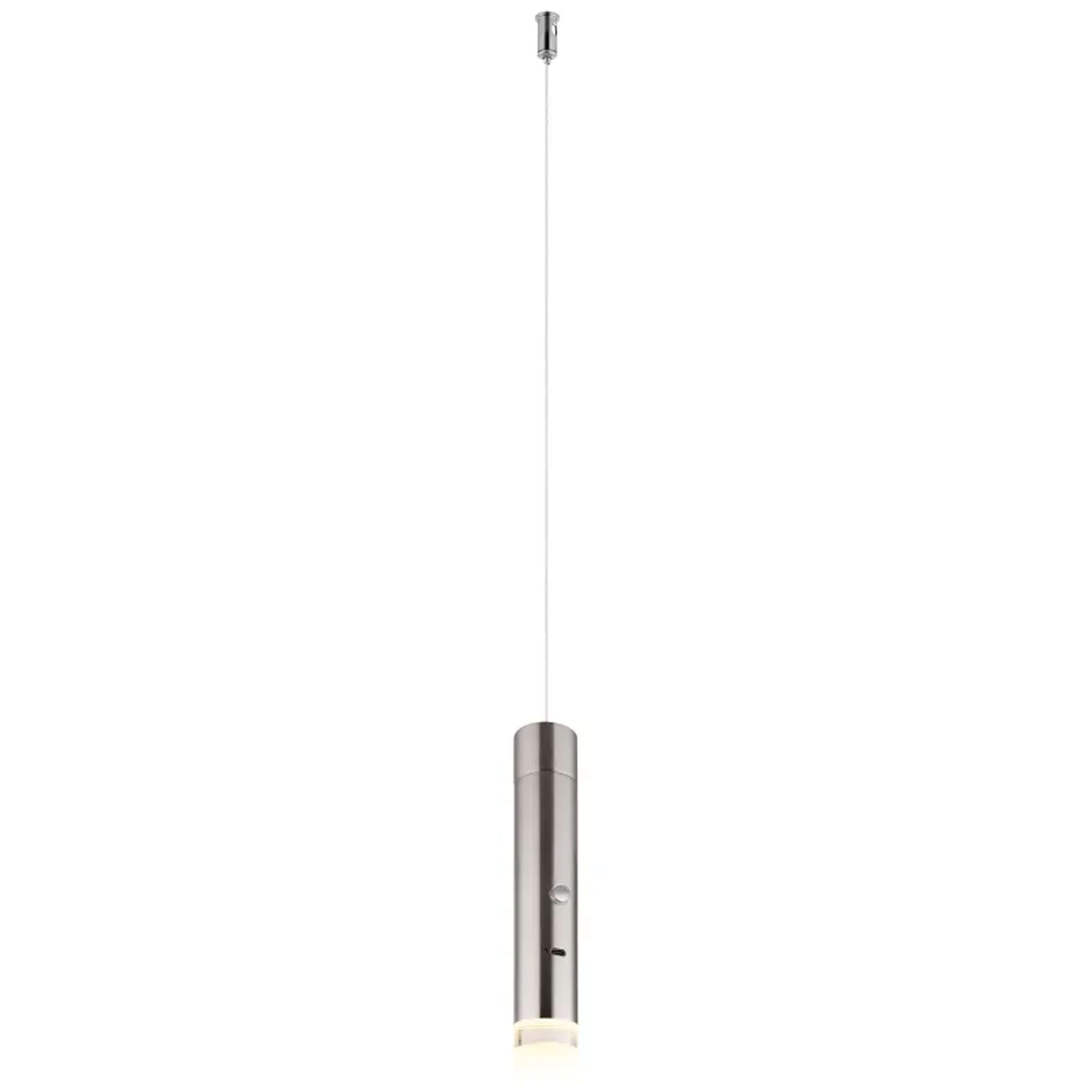 Globo Lighting Pelo závěsné svítidlo 1x2 W průhledná-stříbrná 16060N