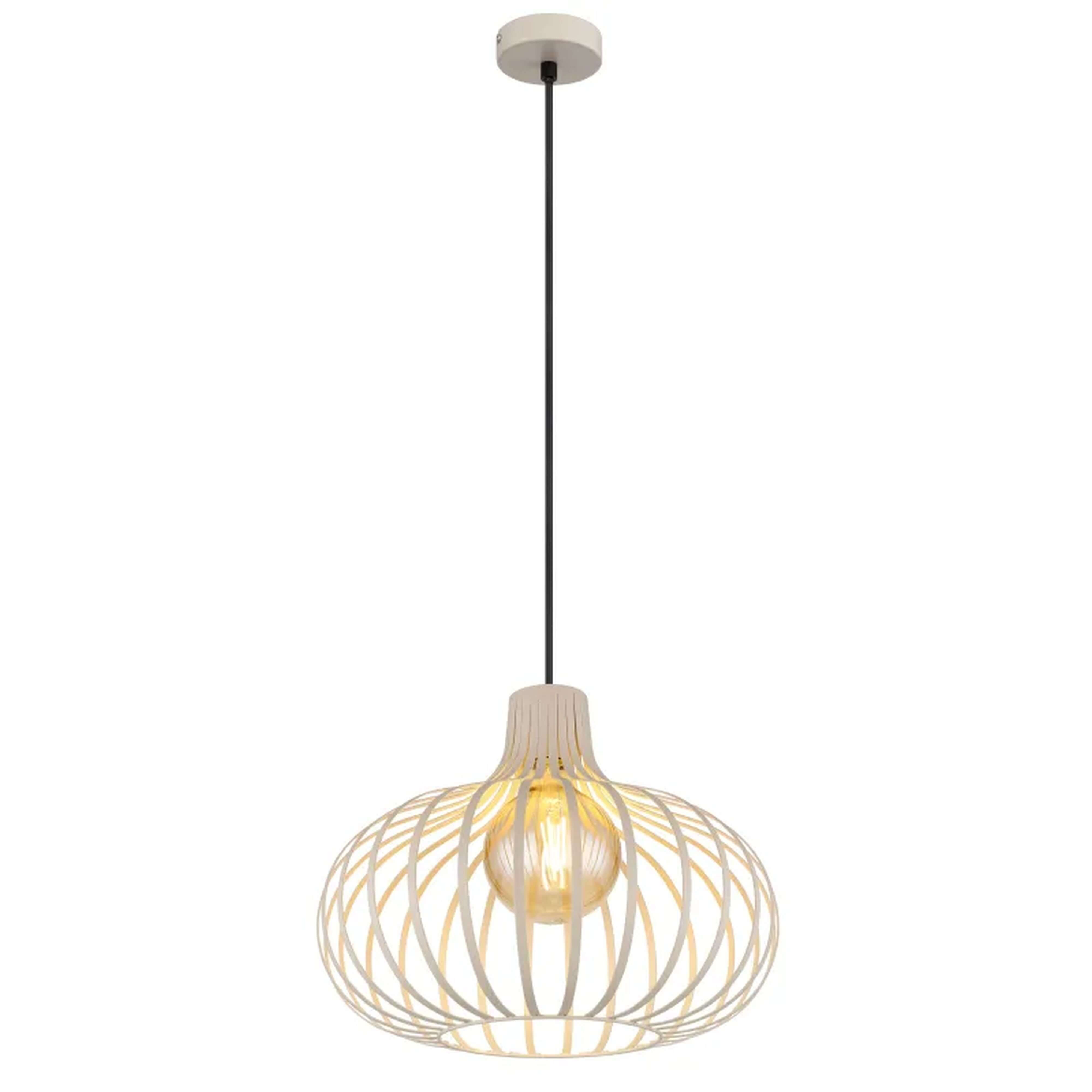 Globo Lighting Mateo závěsné svítidlo 1x60 W krémová 33370119