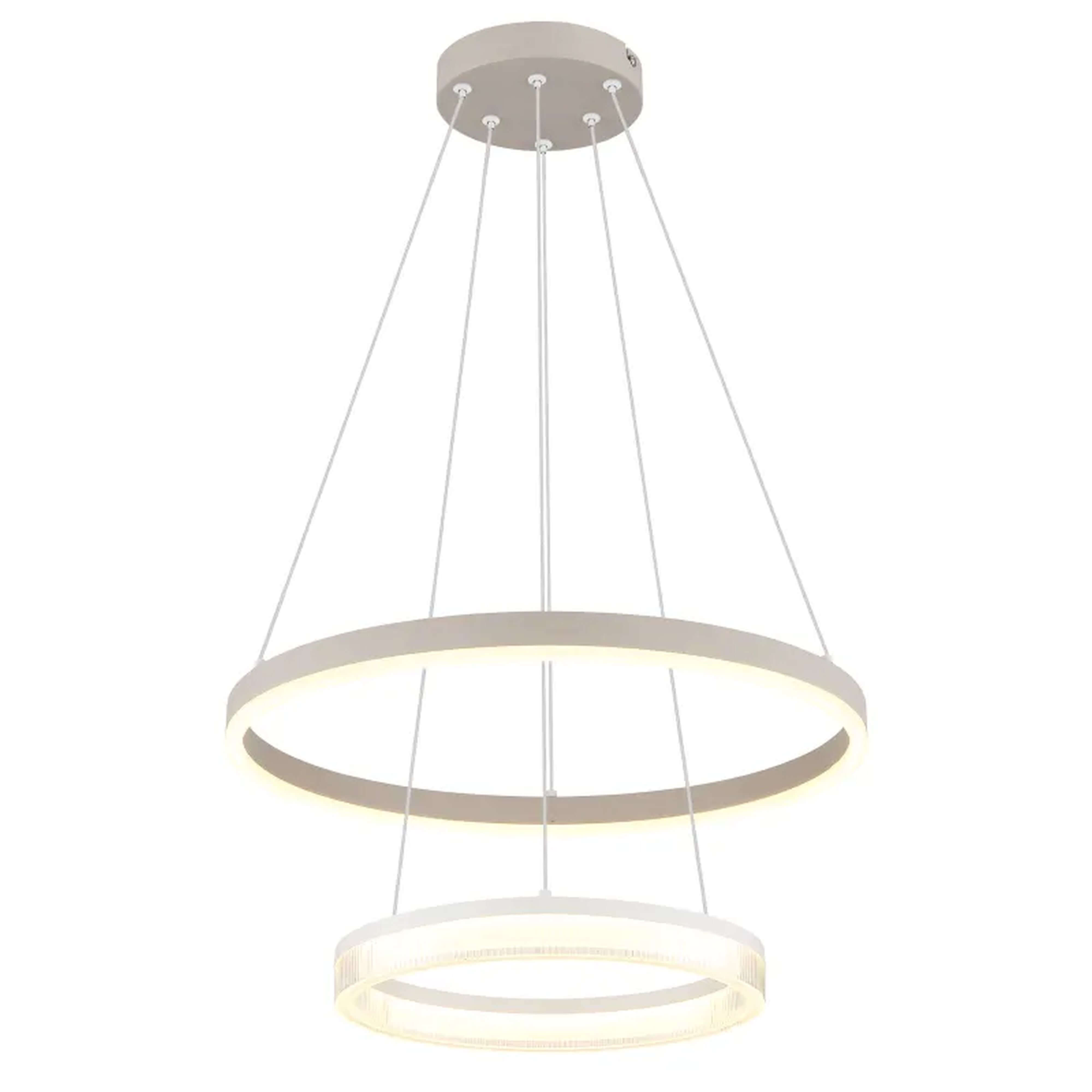 Globo Lighting Marlenne závěsné svítidlo 1x30 W bílá-písková 48046H1