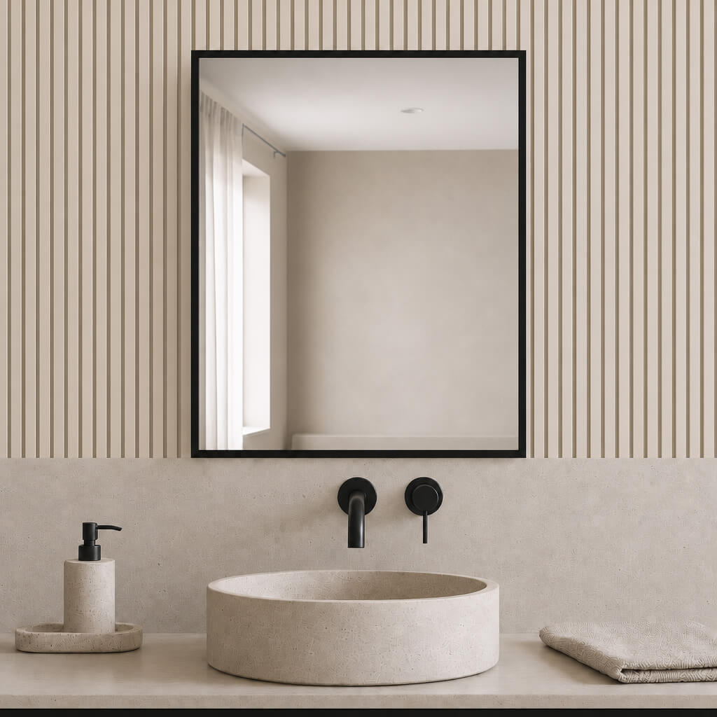 Baltica Design Aluma zrcadlo 50x60 cm obdélníkový černá 5904107933450