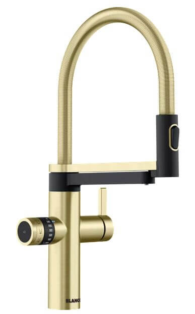 Blanco Evol-S Pro baterie pro vodní filtr stojící zlatá/staré zlato 527423