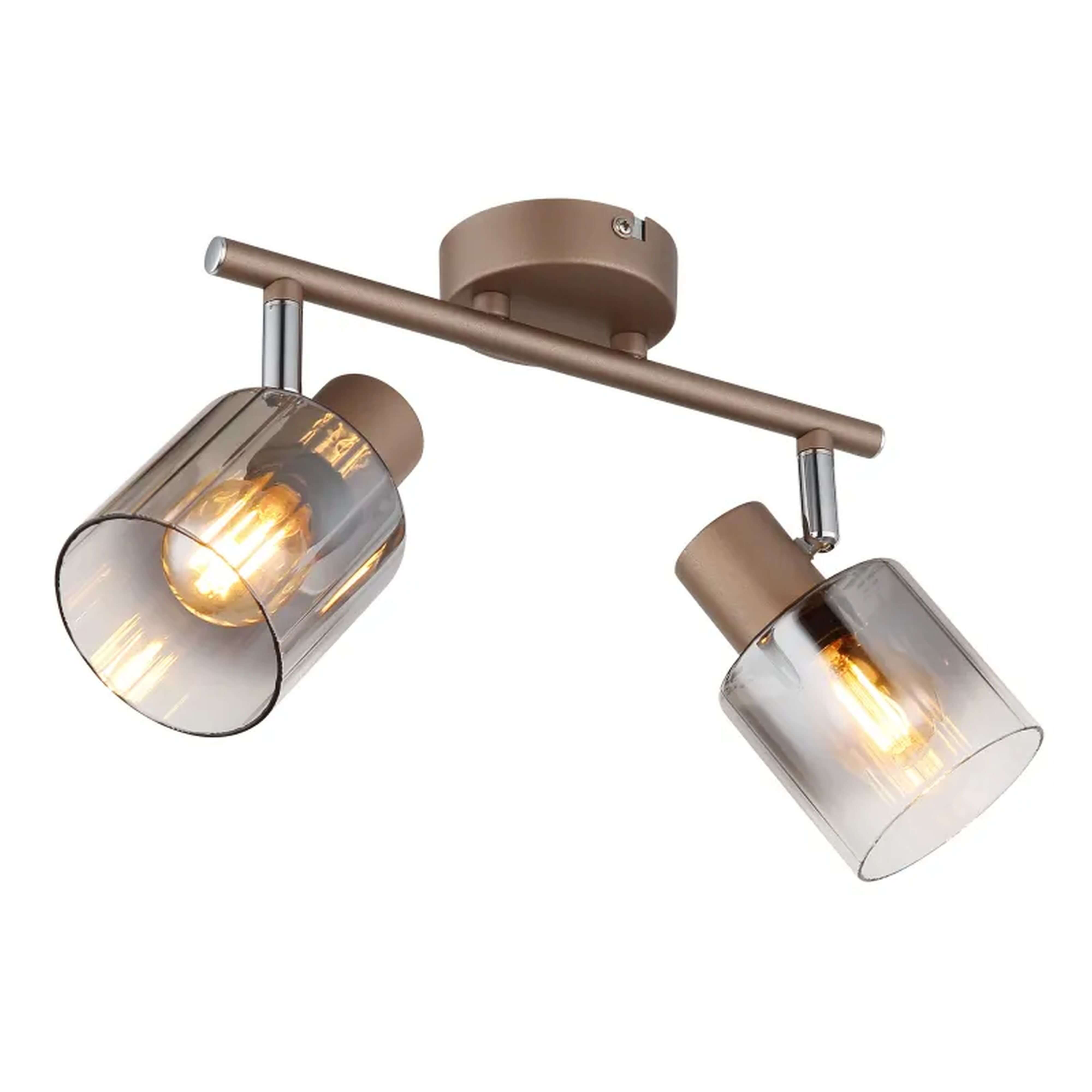 Globo Lighting Walton stropní světlo 2x40 W kouřová 54318-2