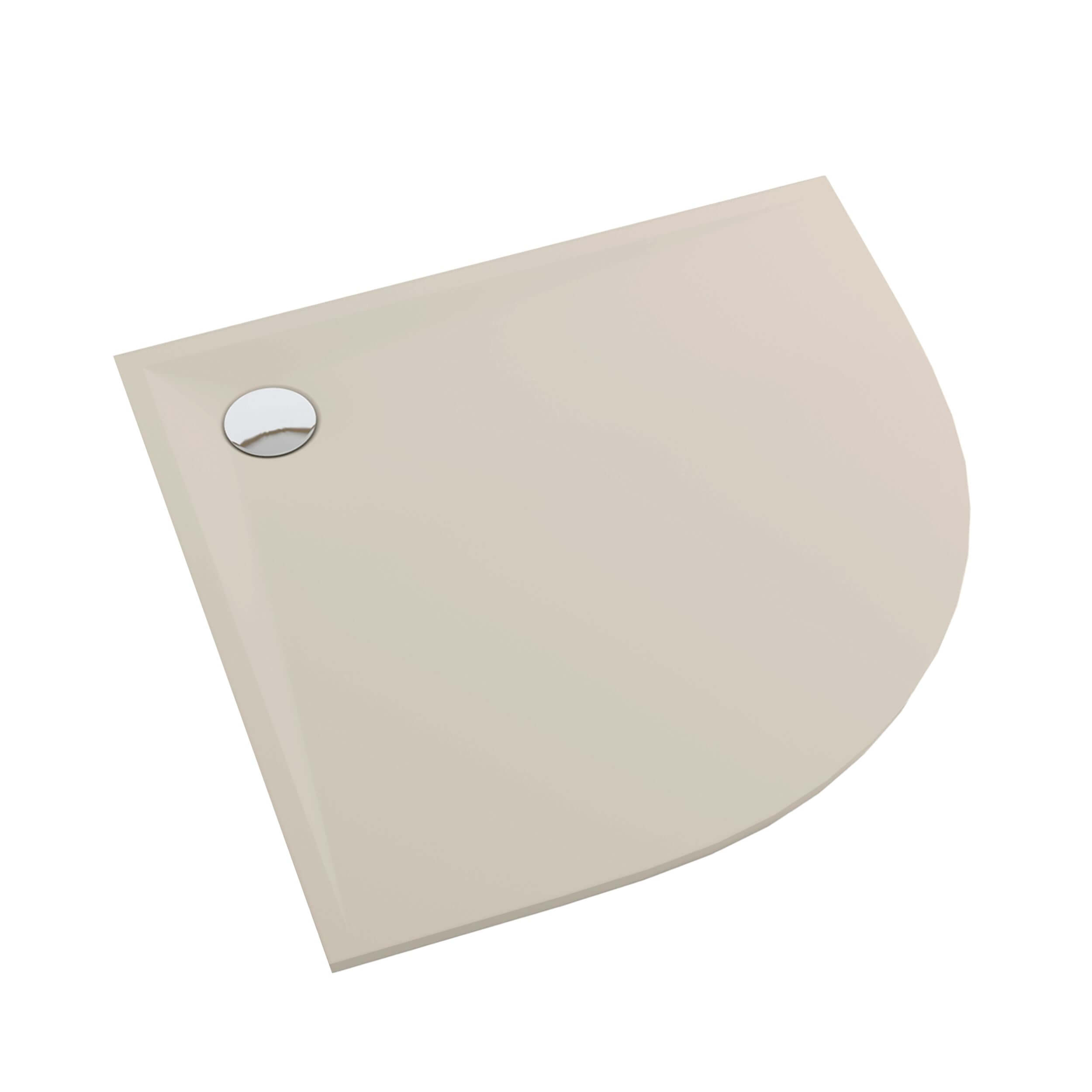 Schedpol Etrusco Cashmere Mat půlkruhová sprchová vanička 90x90 cm béžová 3.464/PK/MG